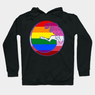 Gay / Lesbian Pride Dilophosaurus Hoodie